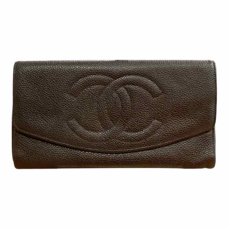 Chanel Size Small Black Wallet