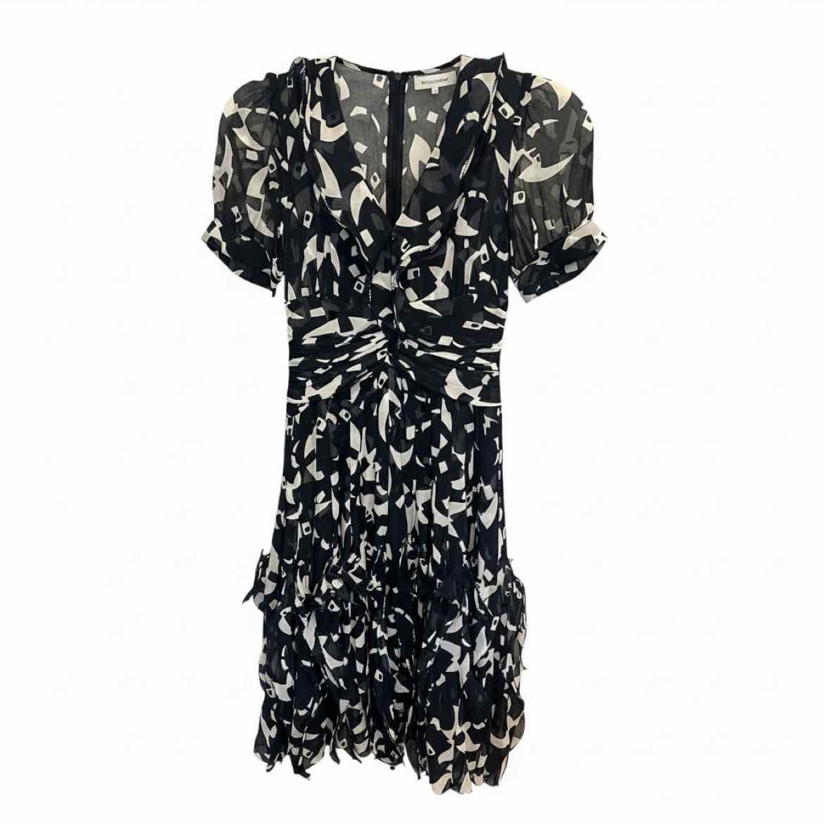 Oscar de la Renta Size 0 NAVY/WH Dress