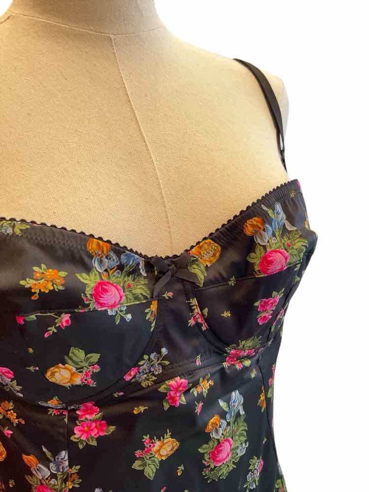 DOLCE&GABBANA Size 42 black/floral Dress