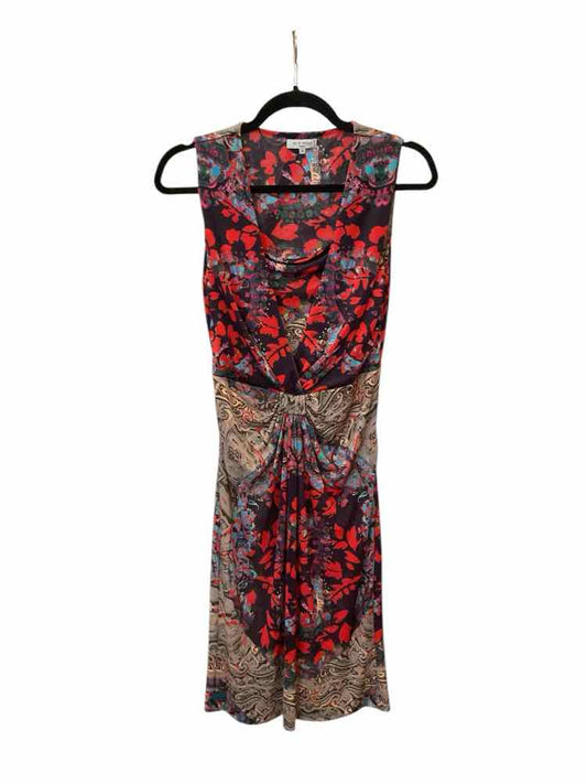 ETRO Size 44 red multi Dress