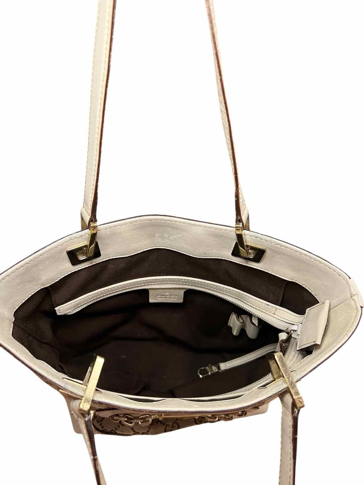 GUCCI Size Small cream/brown Purse
