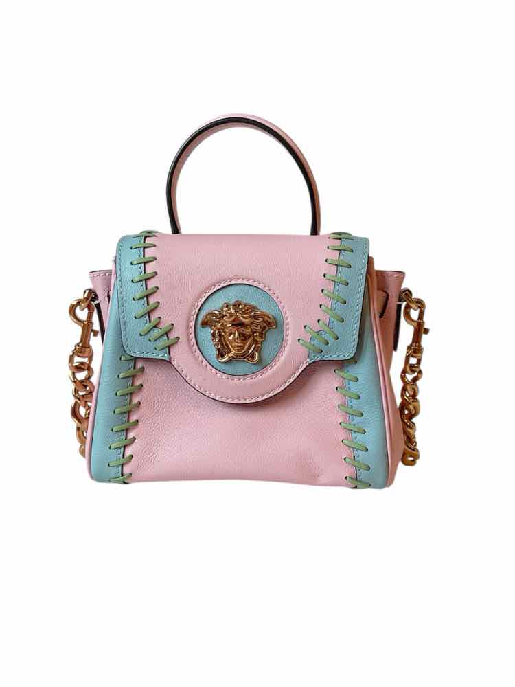 Versace Size Small English Rose + Forget Me Not Purse
