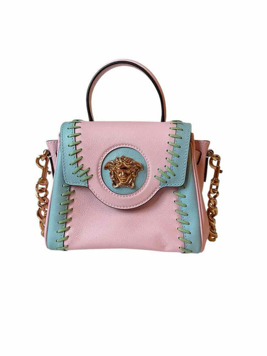 Versace Size Small English Rose + Forget Me Not Purse