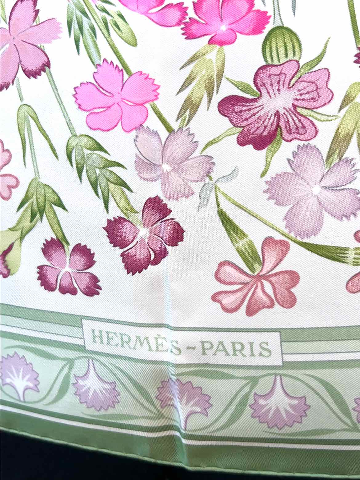Hermes Size 90 FLORAL Scarf