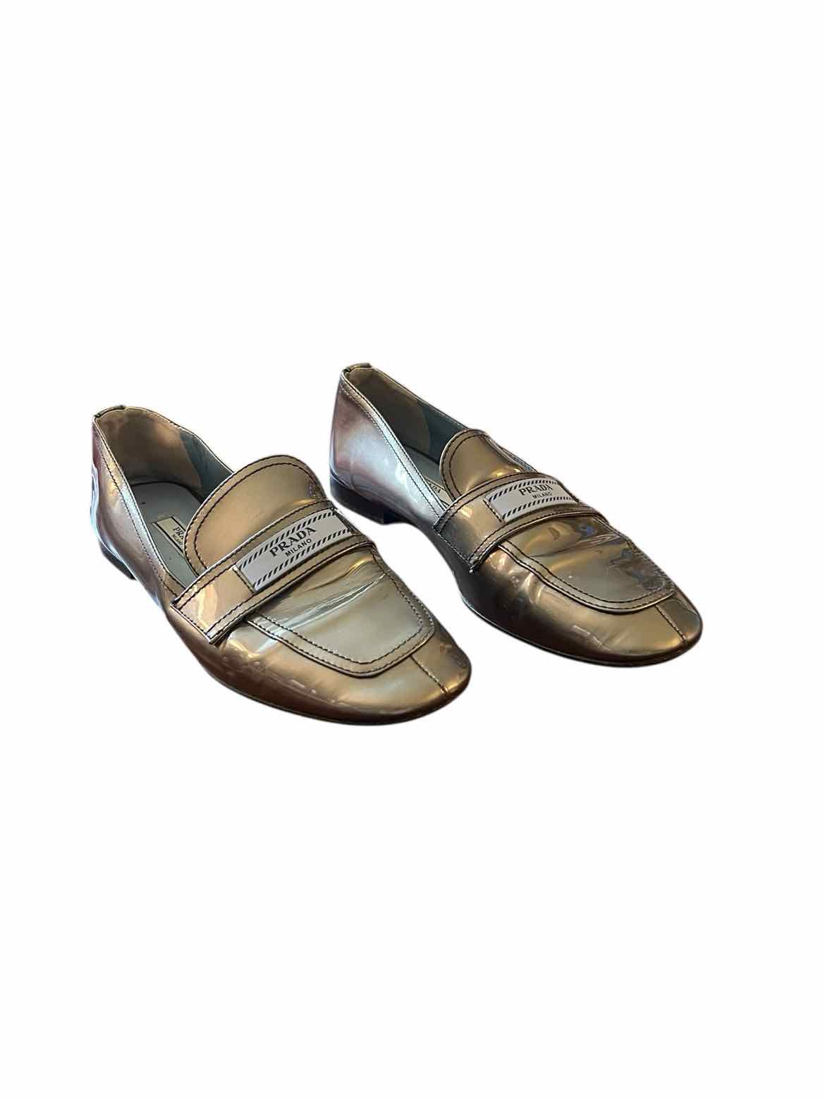 Prada Size 38 Grey Shoes