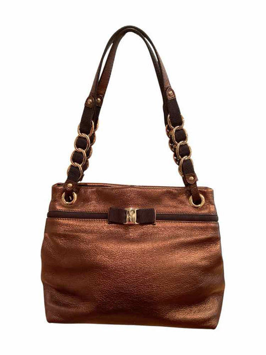 Ferragamo Size Medium COPPER Purse