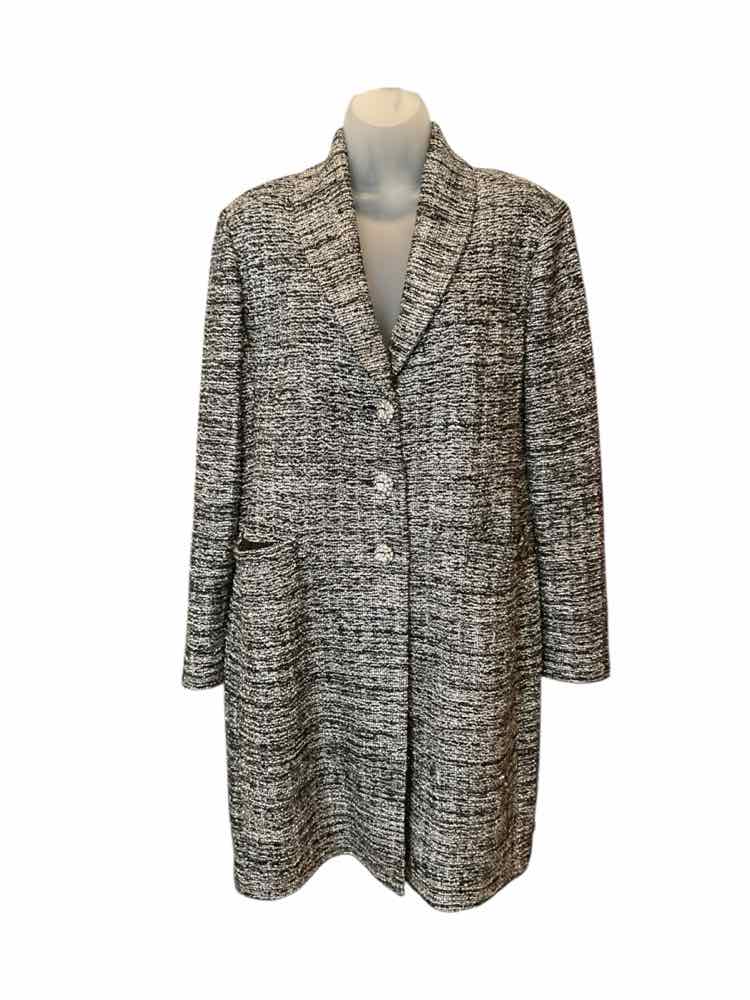 ST JOHN Size X-Large blk/wh/silver Jacket