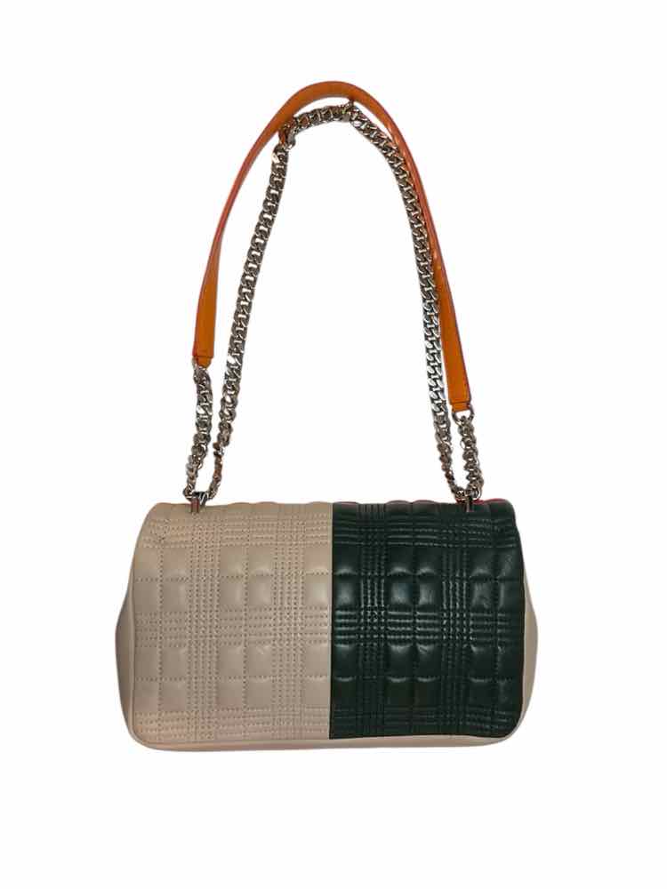 BURBERRY red/org/navy/tan Purse