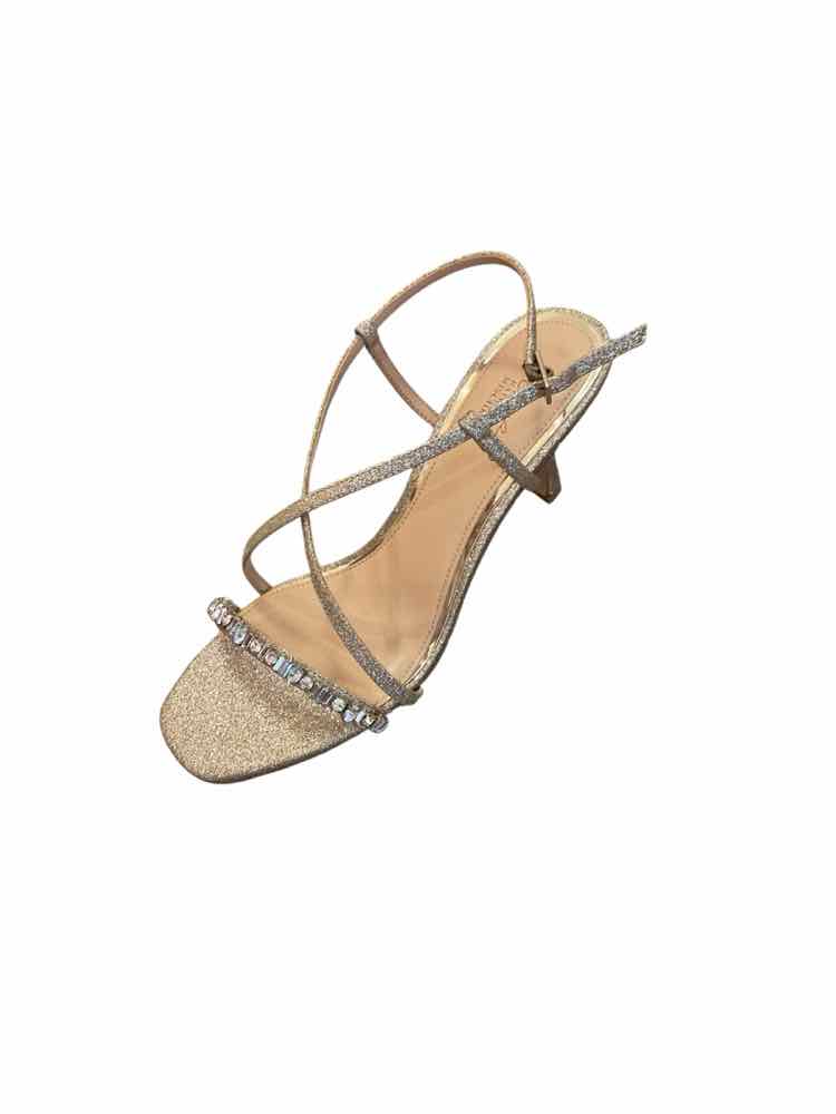 Jewel Badgley Mischka Size 7.5 golden Shoes
