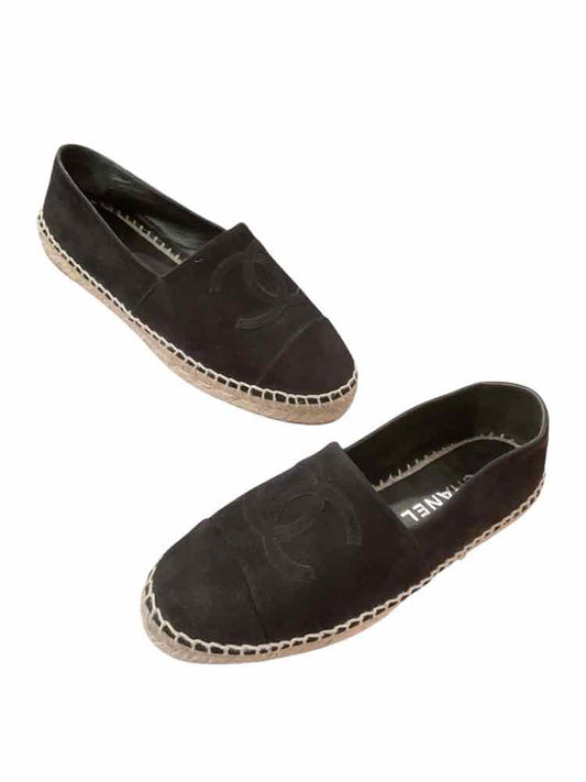Chanel Size 37 Black Shoes