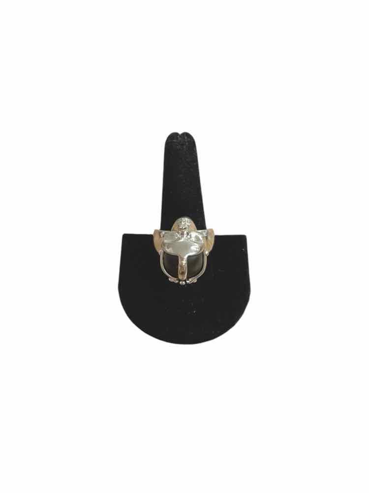 Alexander McQueen silver/blk/grey Ring