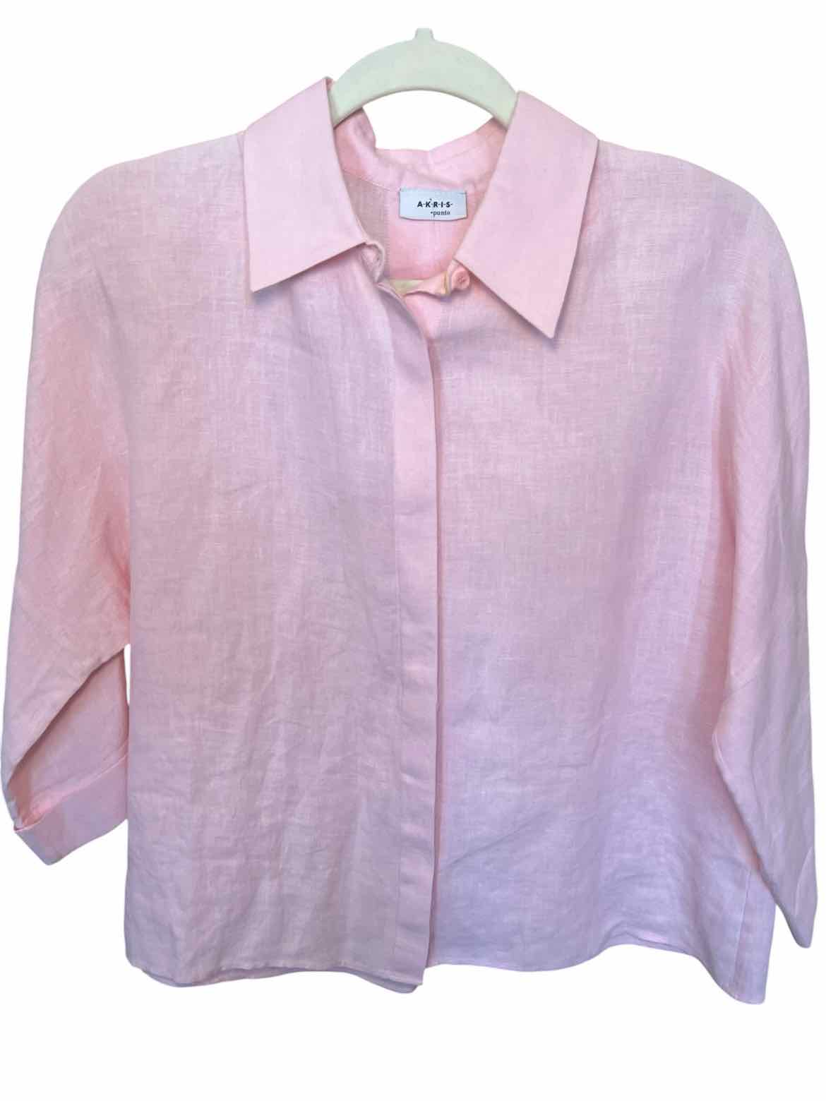 AKRIS PUNTO Size 10 Pink Blouse
