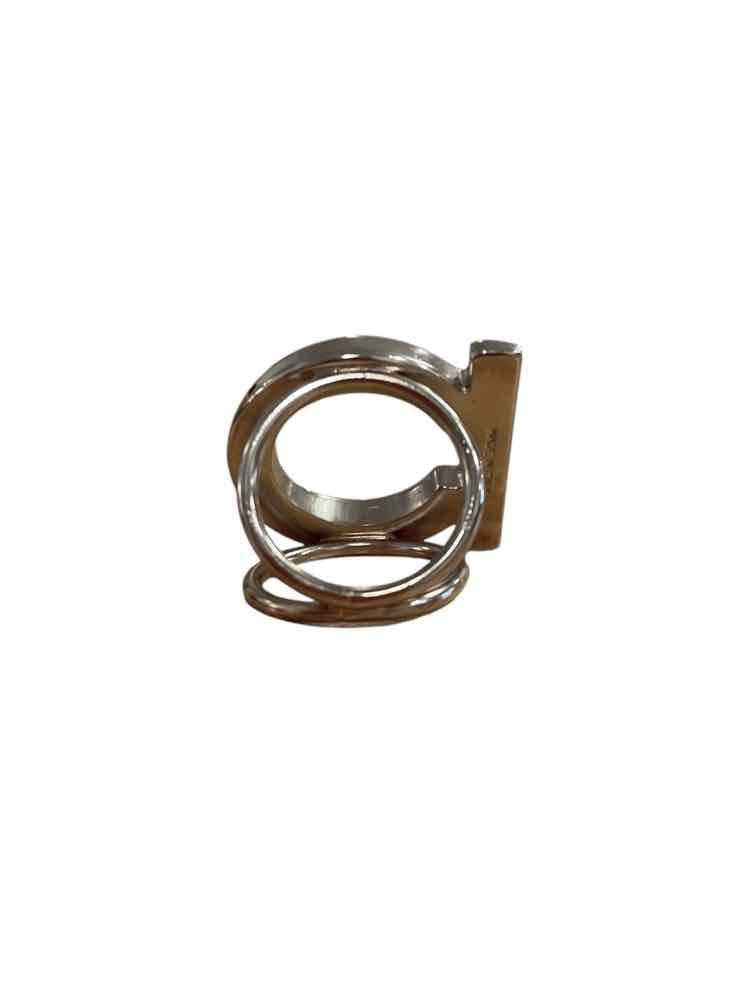Ferragamo Silver Scarf Ring