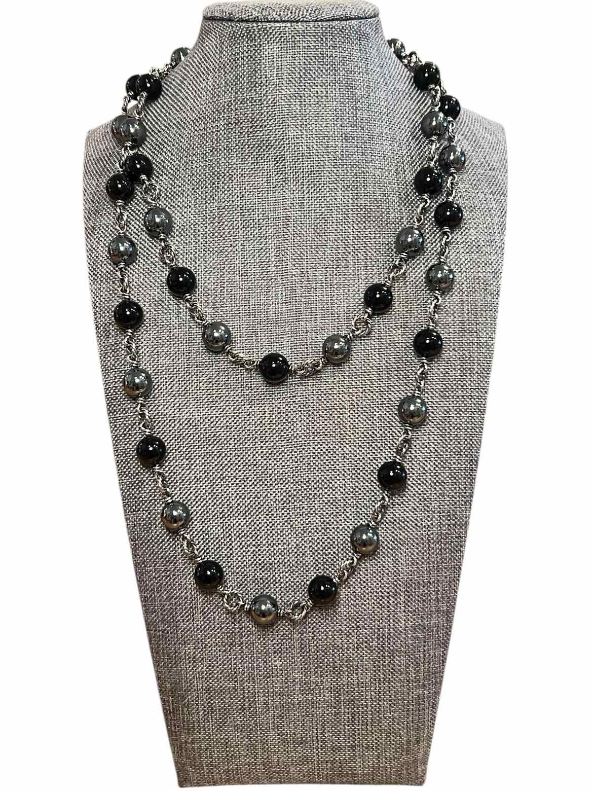 David Yurman hematite/onyx/ss Necklace
