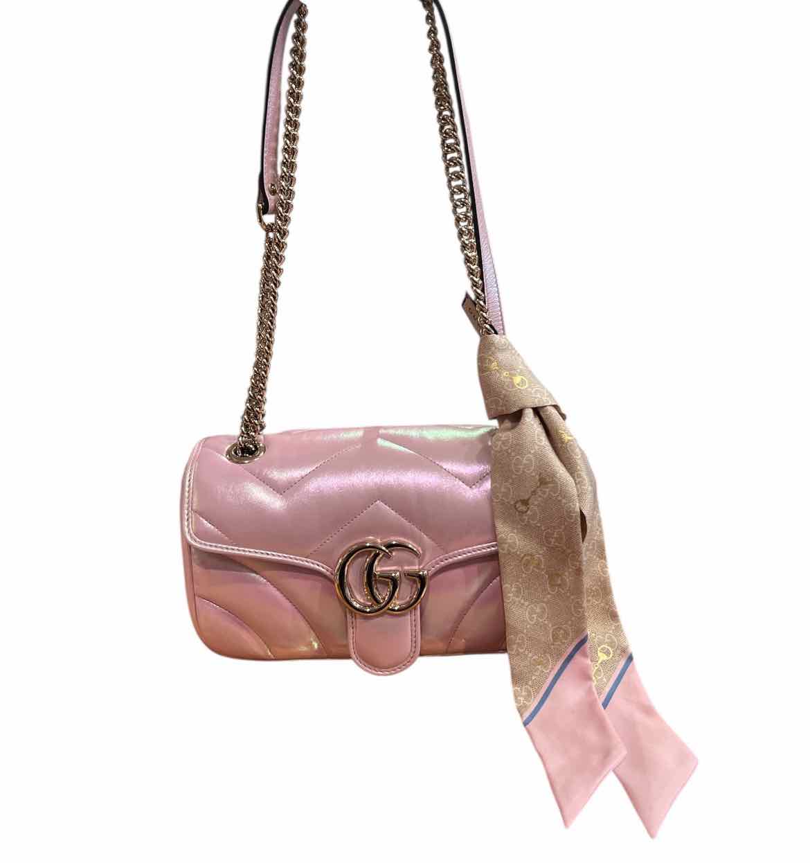 GUCCI Size Small PK/GR/CR Scarf