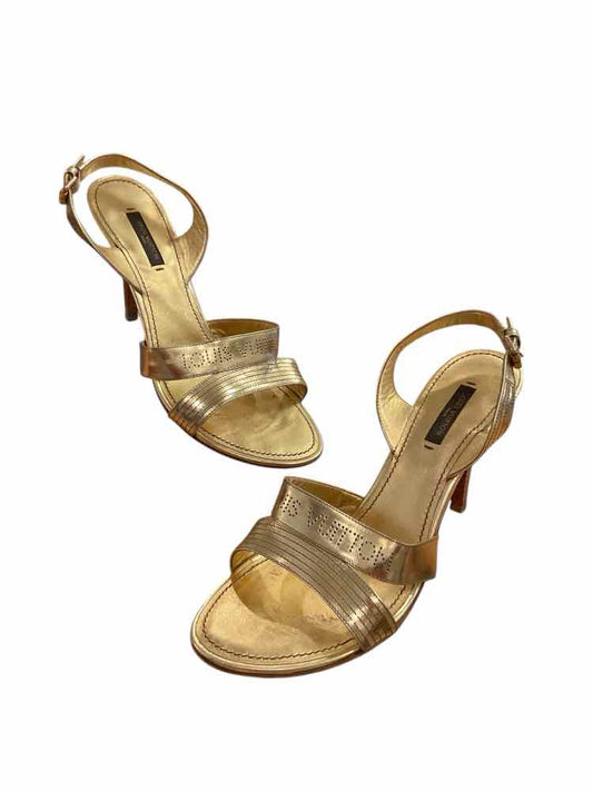 LOUIS VUITTON Size 39 gold Shoes