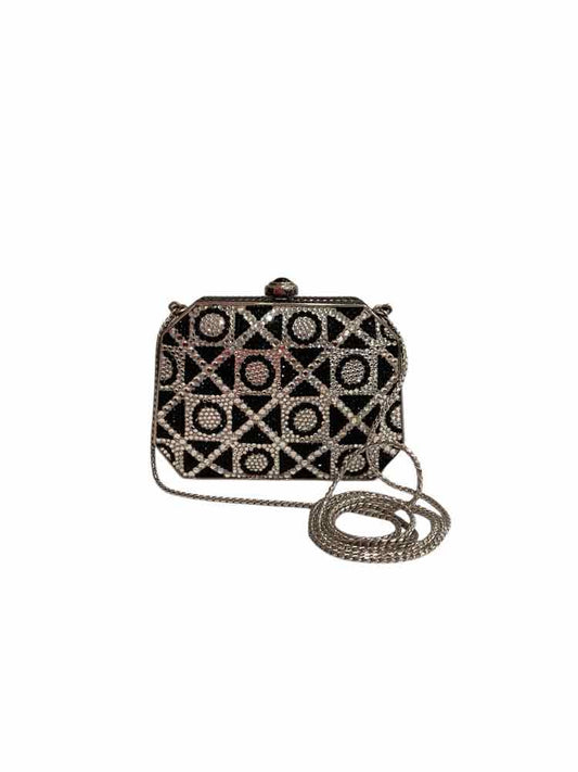 JUDITH LEIBER Size Small BLK/SILVER Cocktail