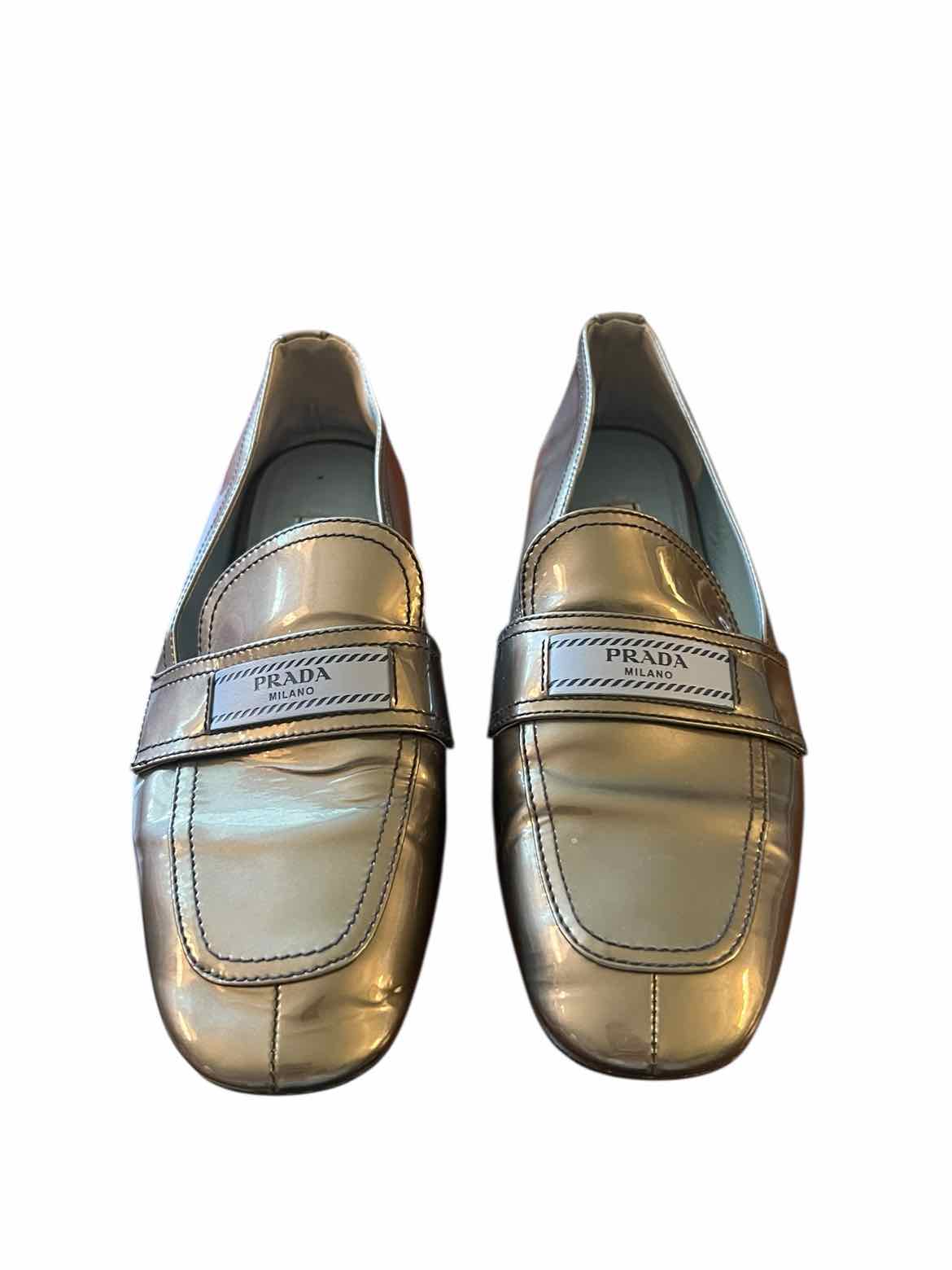 Prada Size 38 Grey Shoes