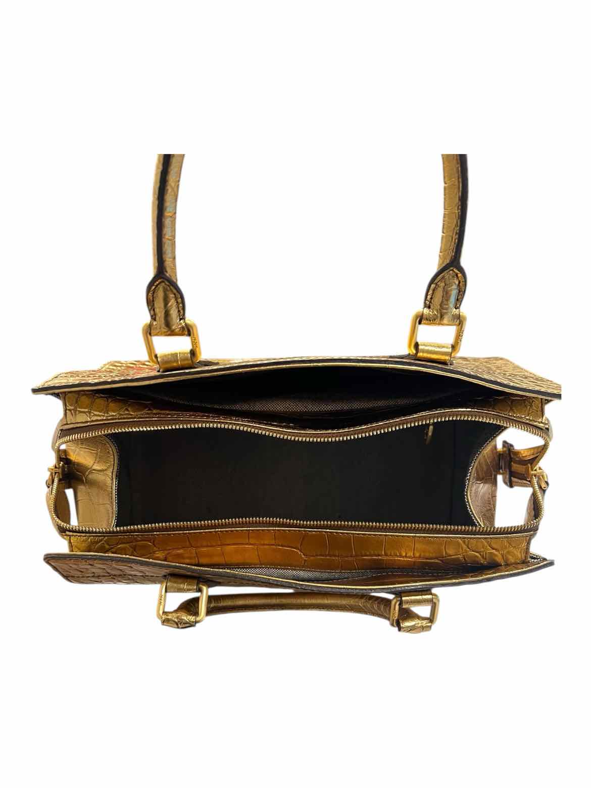 MCM Size Large metallic gold Purse