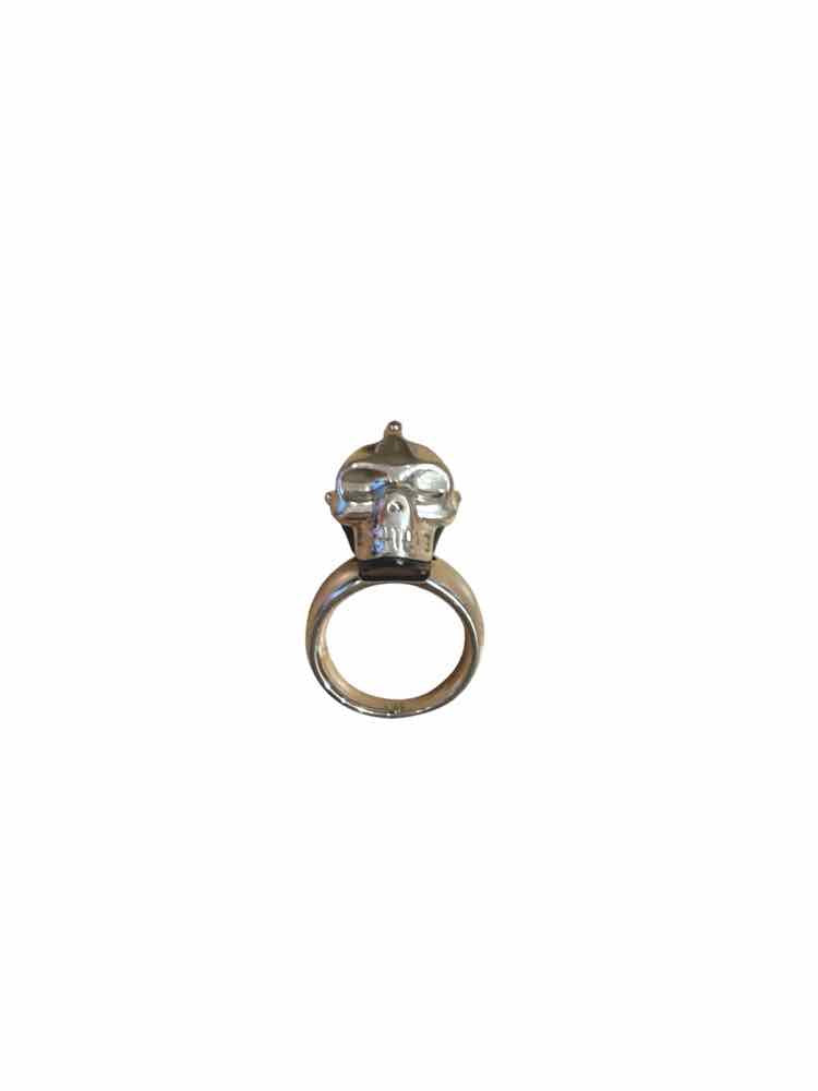 Alexander McQueen silver/blk/grey Ring
