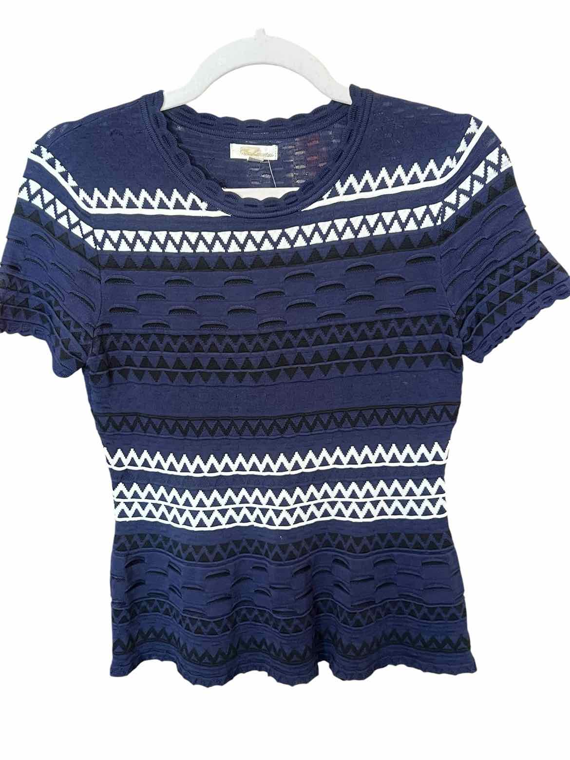 Shoshanna Size M navy/white SWEATER