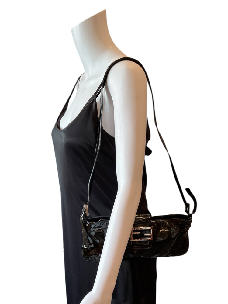 Fendi Size Long black patent Purse