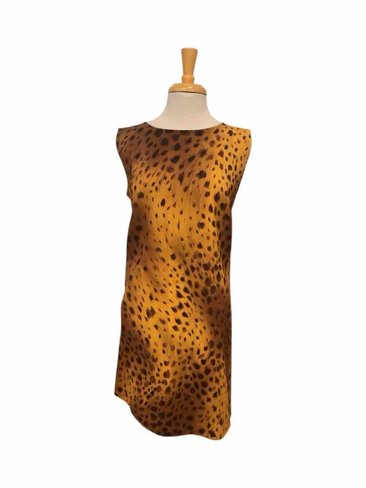 Lafayette 148 Size X-Large brn/blk/mustard Dress