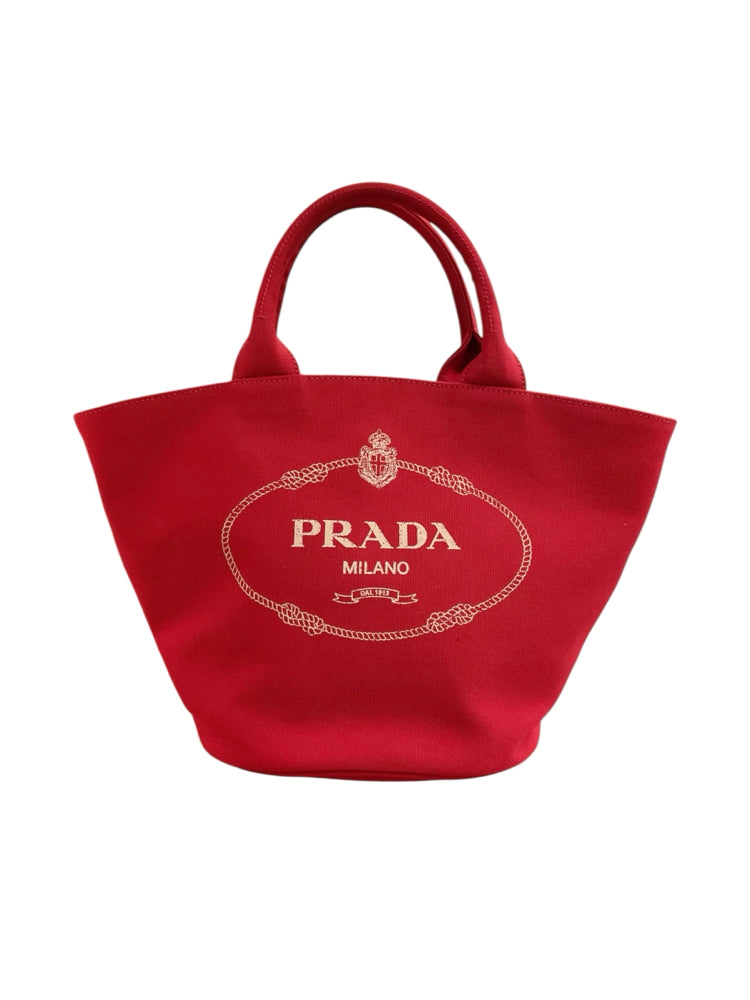 Prada Size Medium cherry red Purse