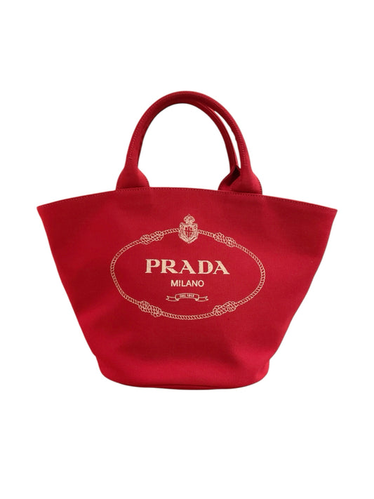 Prada Size Medium cherry red Purse