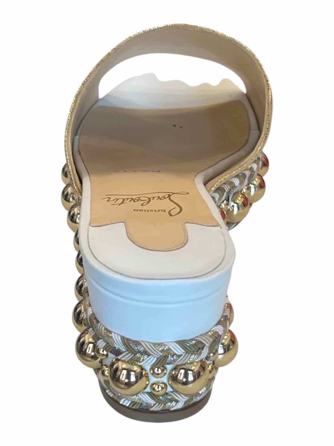 Christian Louboutin Size 37 gold/white Shoes