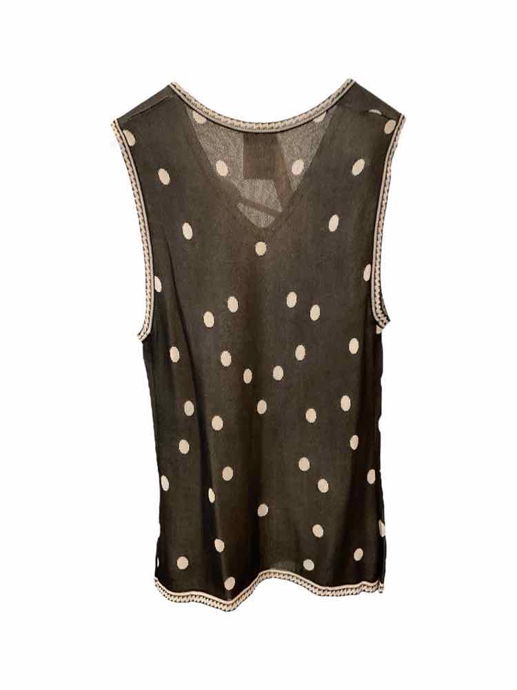 Chanel Size 40 blk/cr Blouse