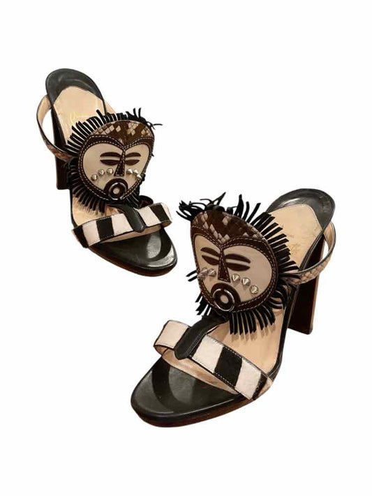 Christian Louboutin Size 37 BLK/WH Shoes