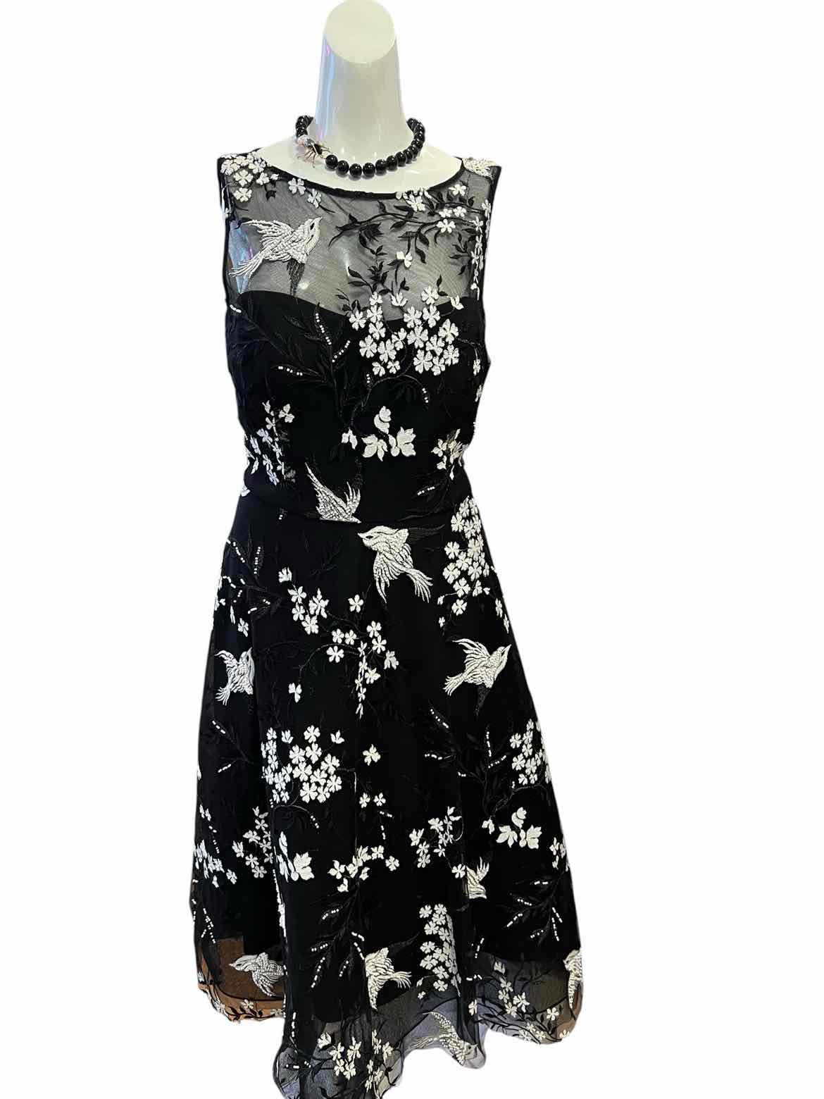 TERI JON Size 12 BLK/WH Cocktail – Encore Consignment Boutique