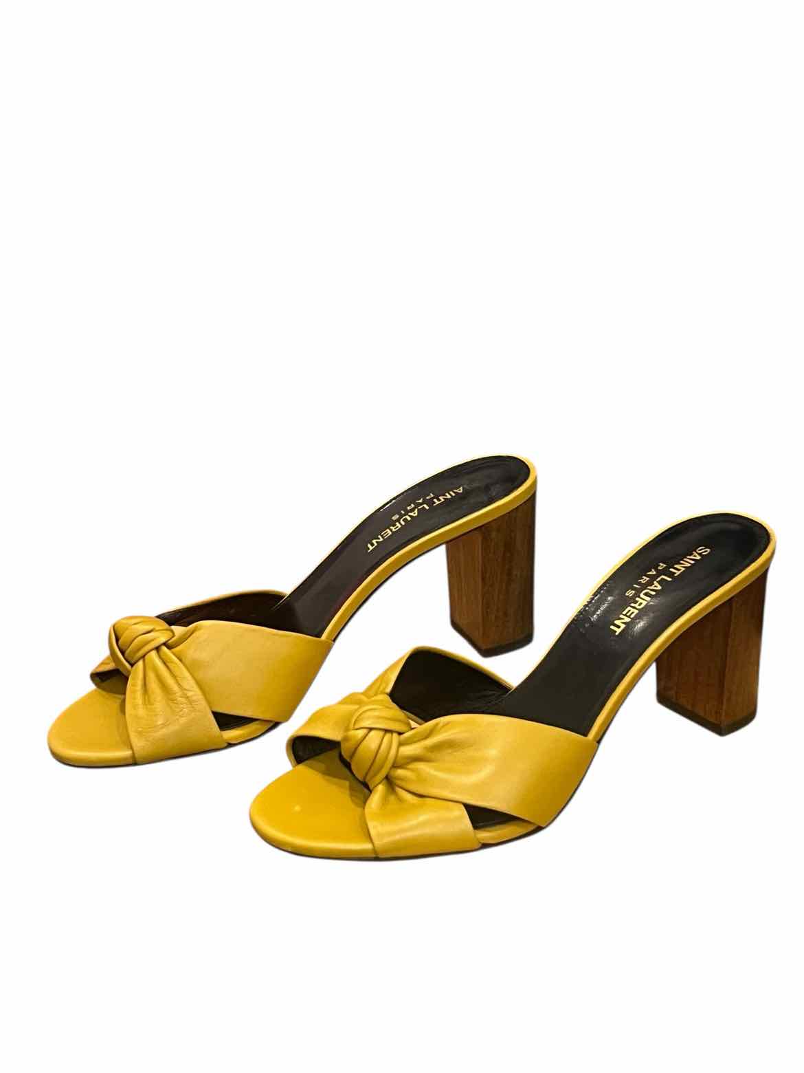Saint Laurent Size 37.5 Mustard Shoes