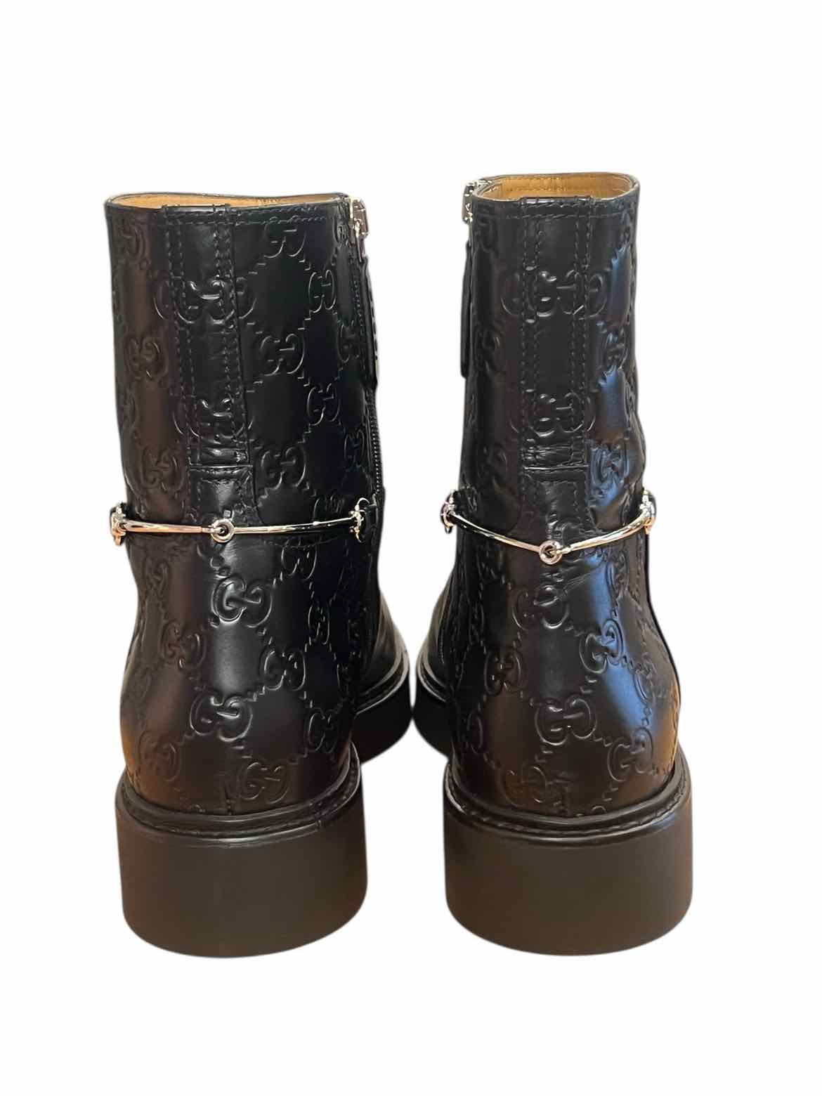 GUCCI Size 39.5 Black BOOT