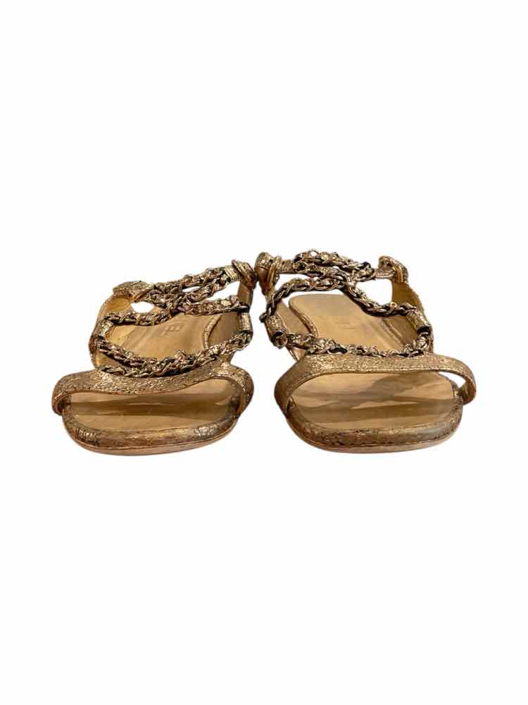Chanel Size 37 gold metallic Shoes