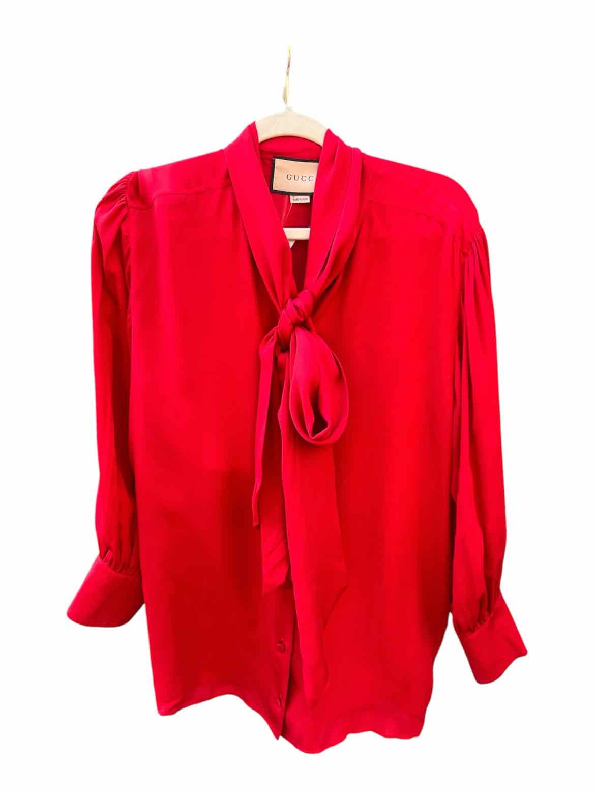 GUCCI Size 48 Red Blouse
