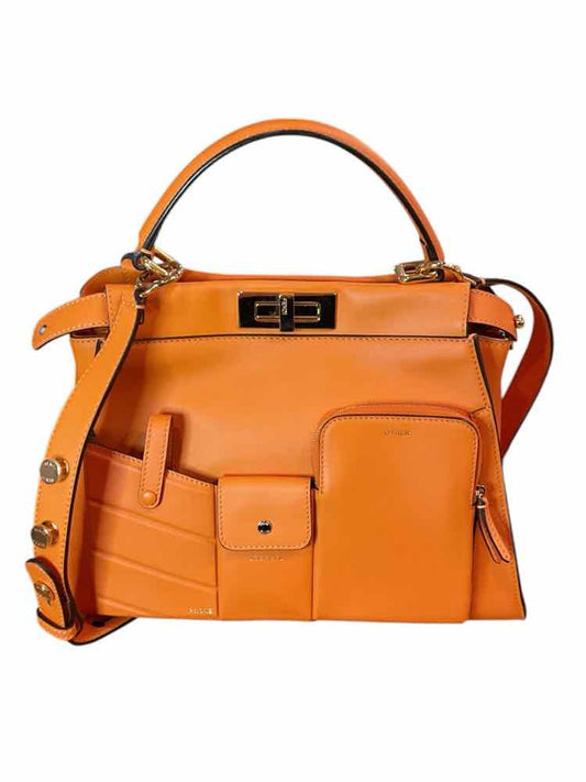 Fendi Size Medium Orange Purse