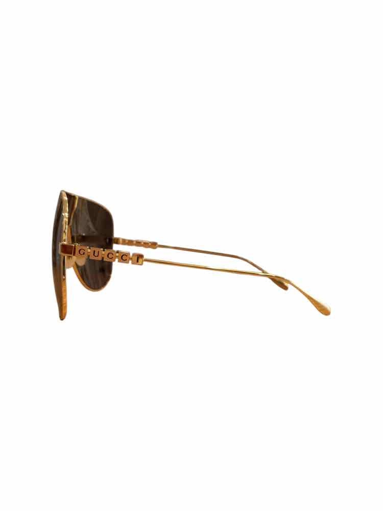 GUCCI gold sunglasses
