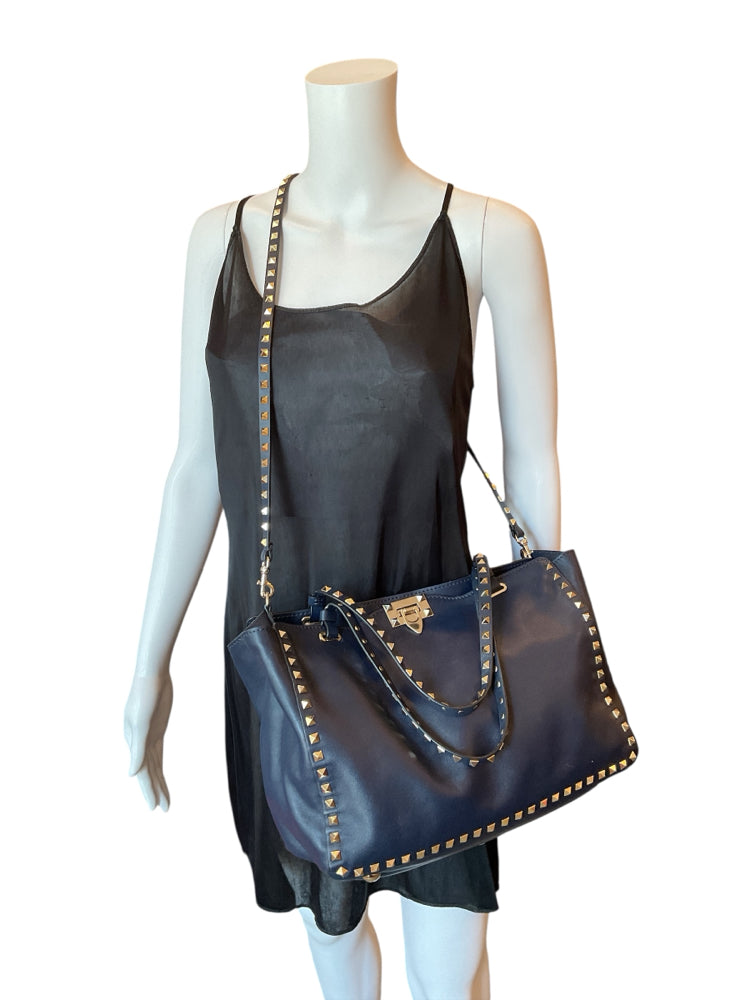 VALENTINO GARAVANI Size Medium Navy Purse