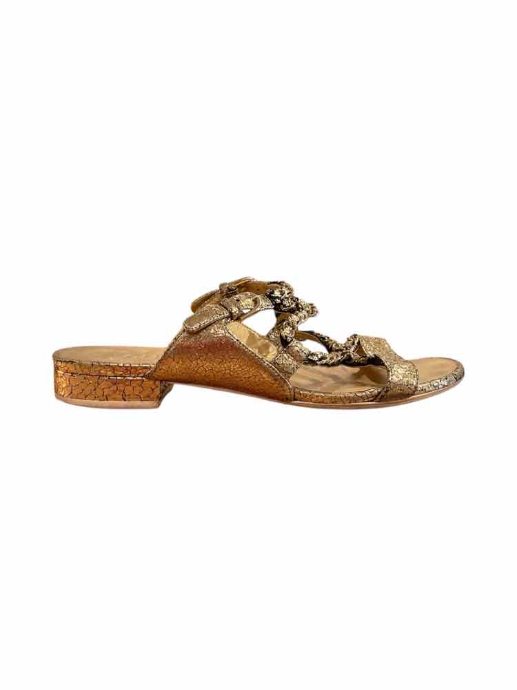 Chanel Size 37 gold metallic Shoes