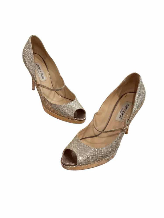 JIMMY CHOO Size 39.5 silver Shoes