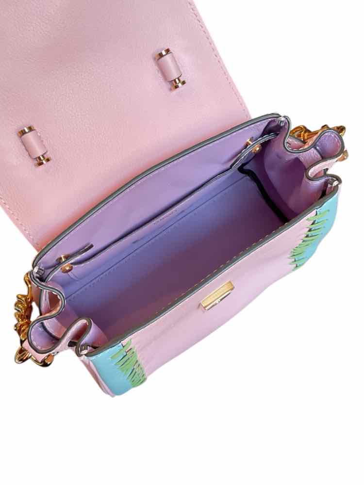 Versace Size Small English Rose + Forget Me Not Purse