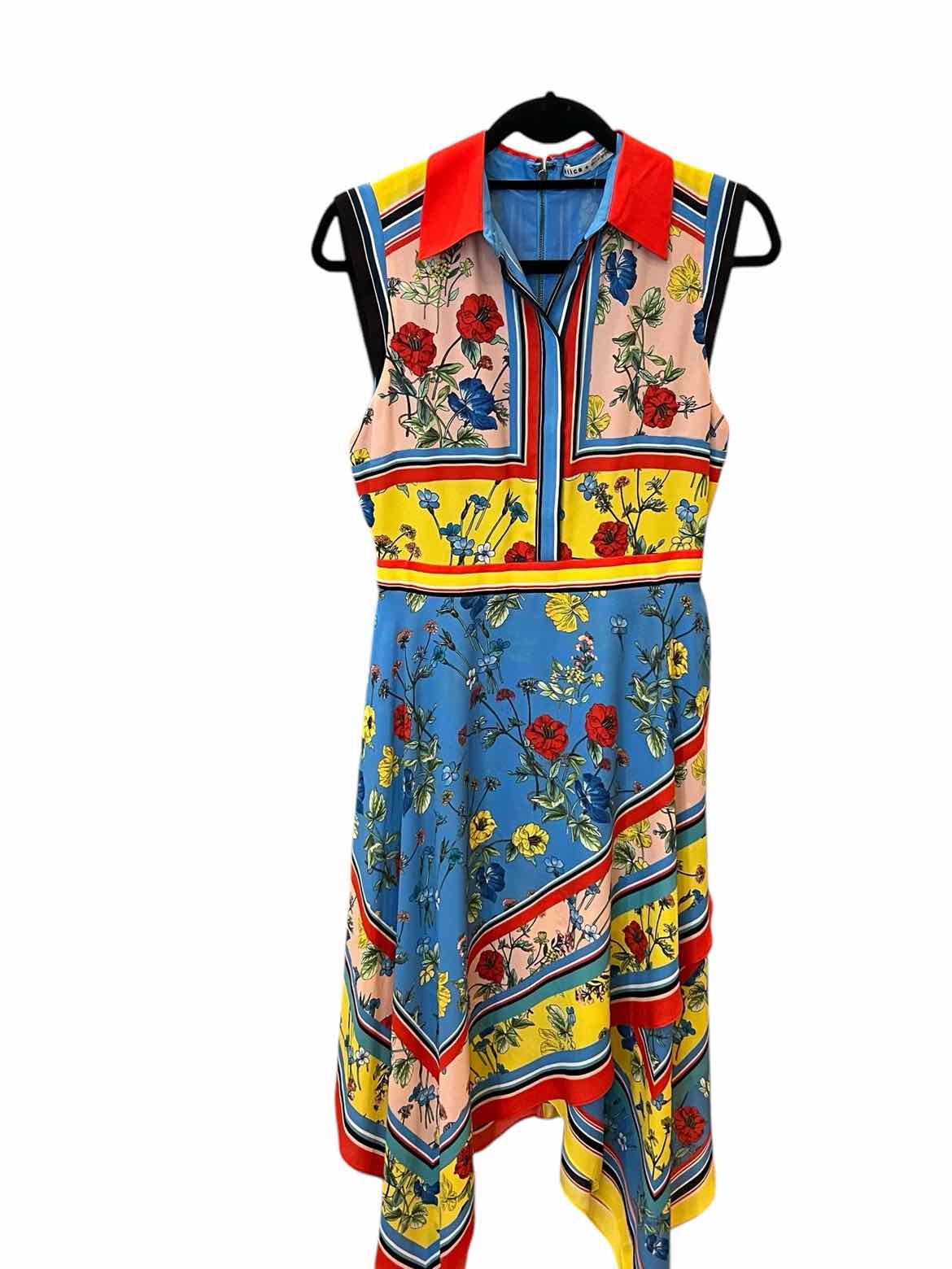 Alice + Olivia Size 2 MULTI FLORAL Dress