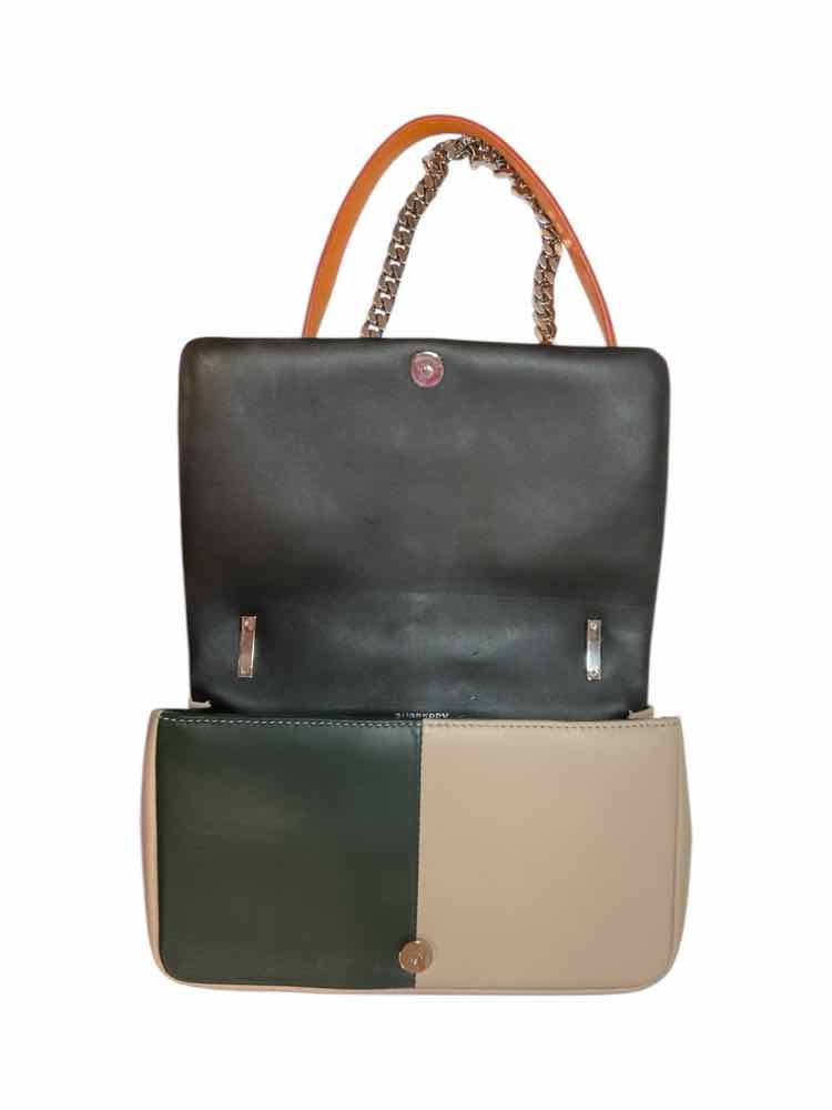 BURBERRY red/org/navy/tan Purse