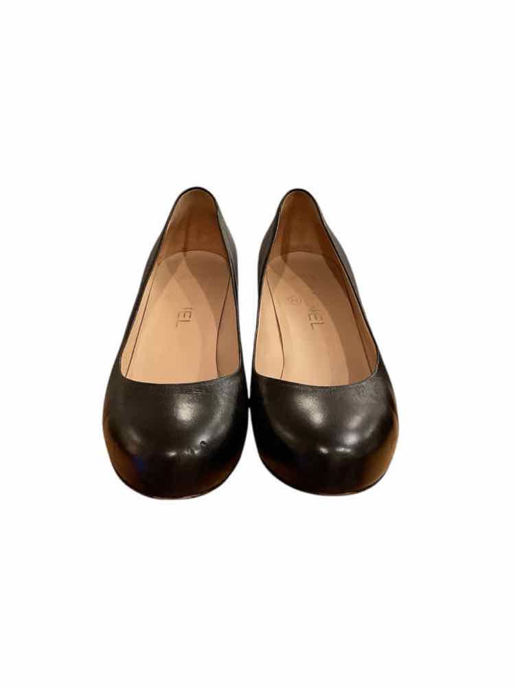 Chanel Size 38.5 Black Shoes