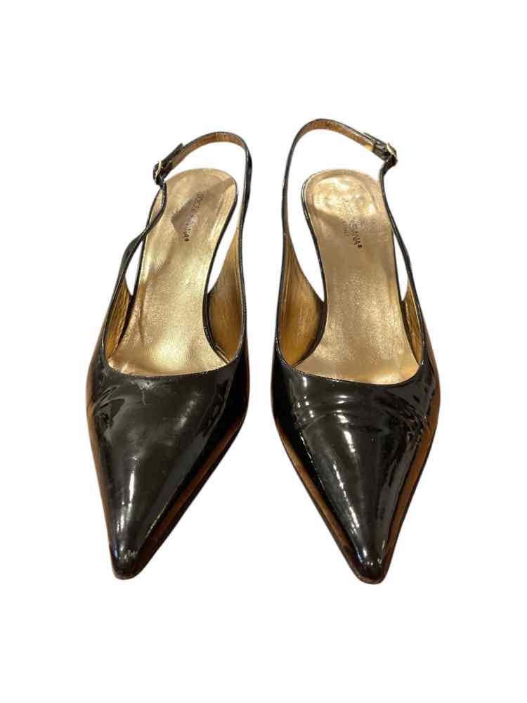 DOLCE&GABBANA Size 38 black patent Shoes