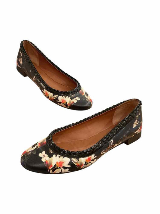 GIVENCHY Size 37 BLK/FLORAL Shoes