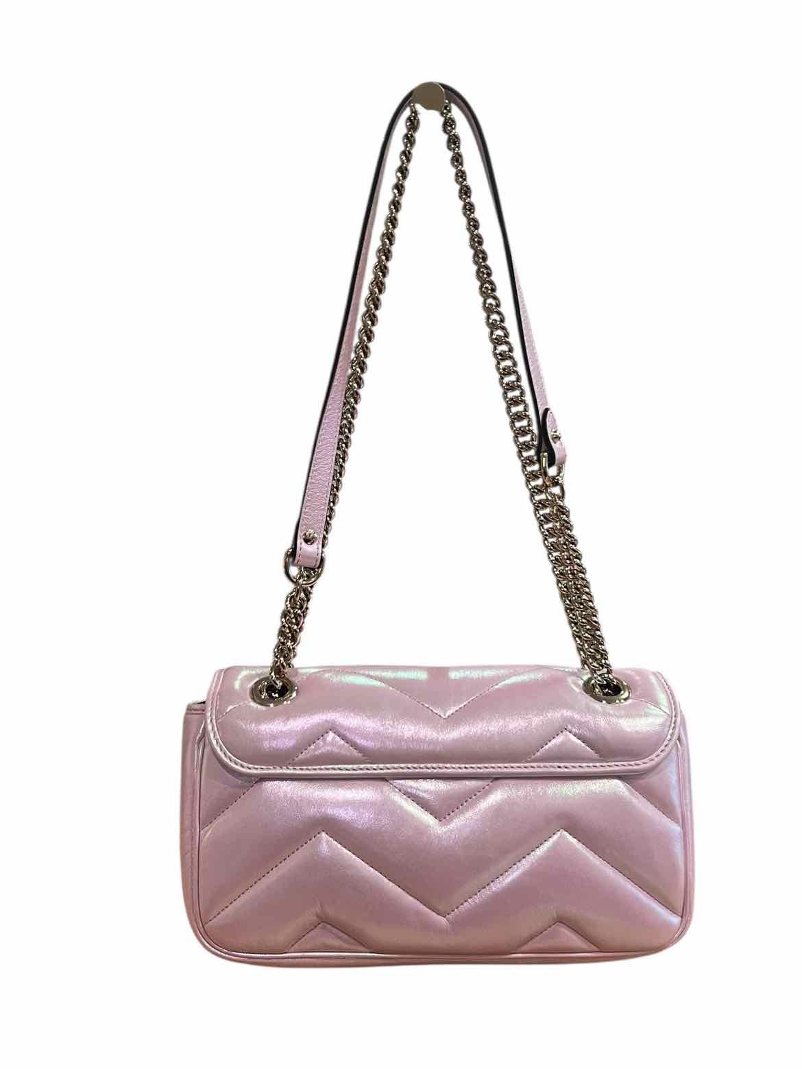 GUCCI Size Medium Iridescent Pink Purse