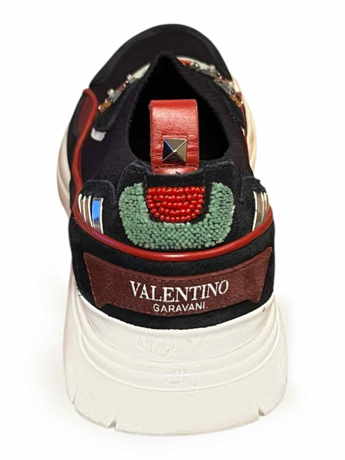 Valentino Size 38.5 blk/red/wh/grn Shoes